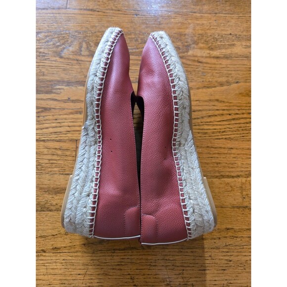 Everlane Womens Espadrille Leather Square Toe Slip On Burnt Sienna Size 9 New - Picture 6 of 9